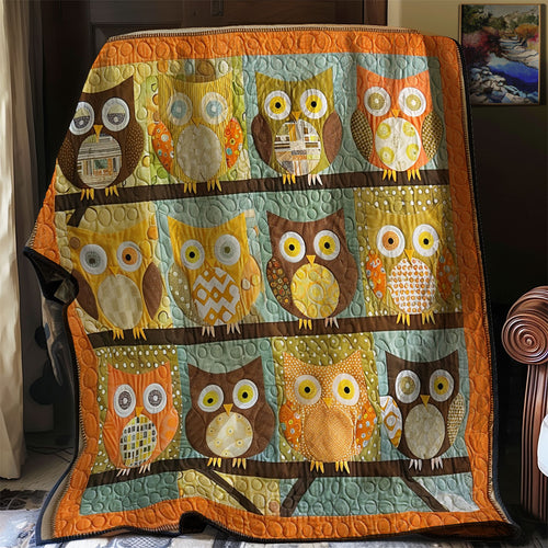 Branch Perch Owls XR2607023CL Quilt