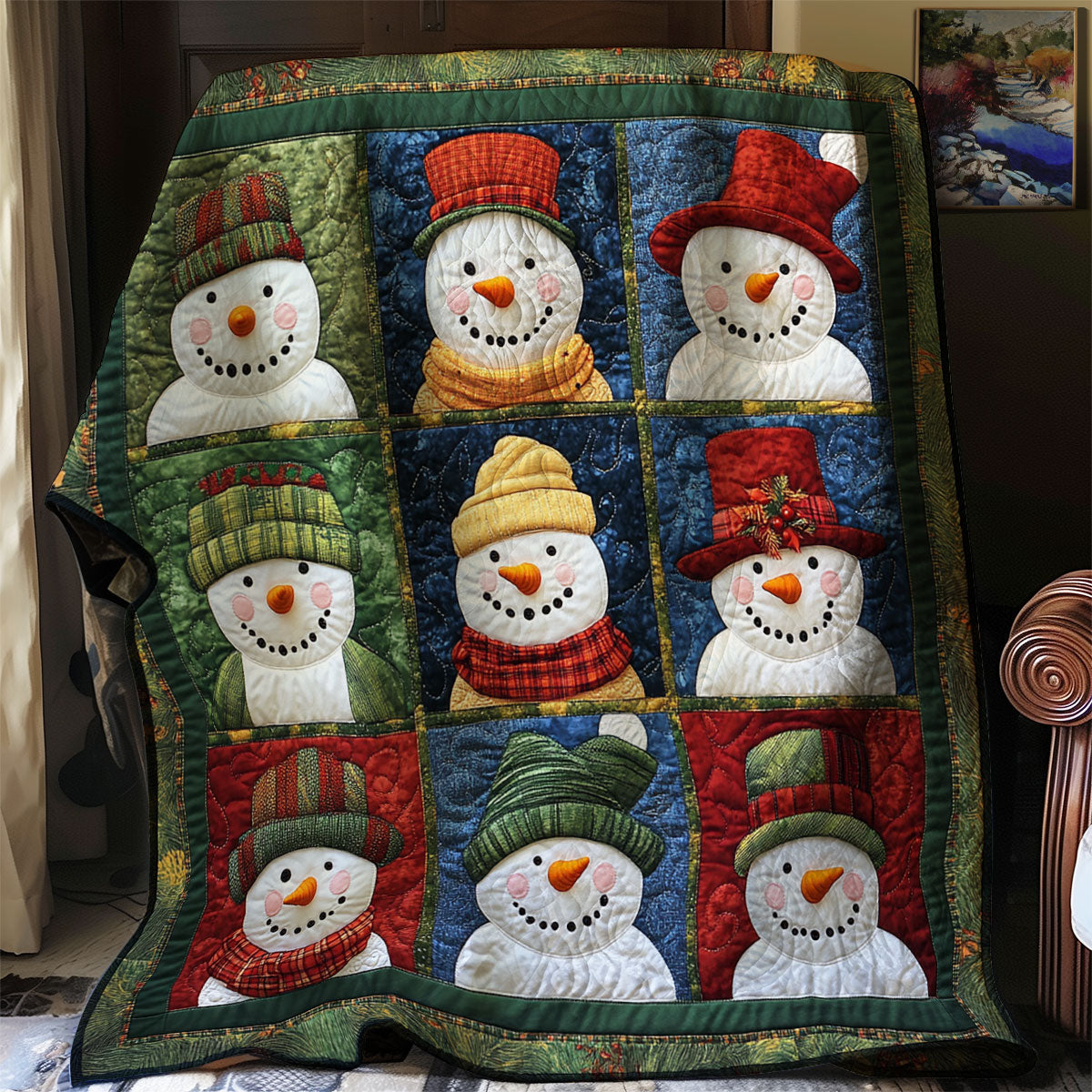 Build Snowmans XR0508040CL Quilt