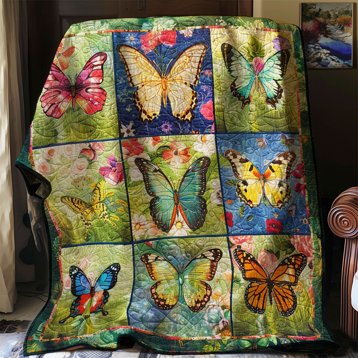 Butterfly Garden XR0107017CL Quilt