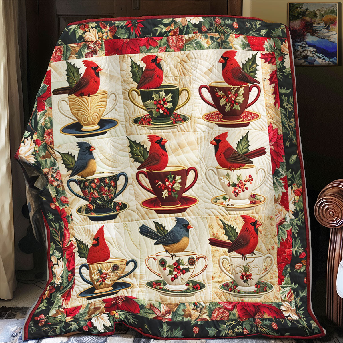 Cardinal Coffee Cup XR2408001CL Quilt