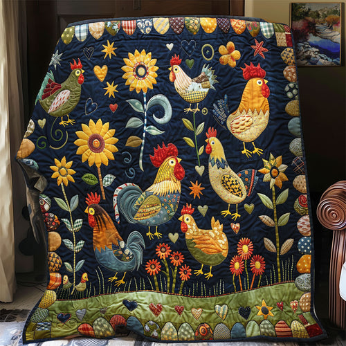 Cartoon Chickens XR1508009CL Quilt