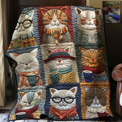 Cat Chic Coffee WG2408007CL Quilt