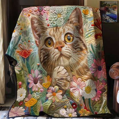 Cat Daisy Dream WG2408008CL Quilt