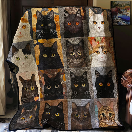 Cat Faces XR0607016CL Quilt