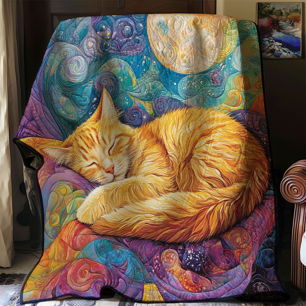 Sleeping Cat Moonlight WG2408010CL Quilt