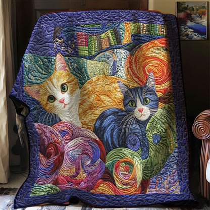Cat Playing XR0508017CL Quilt