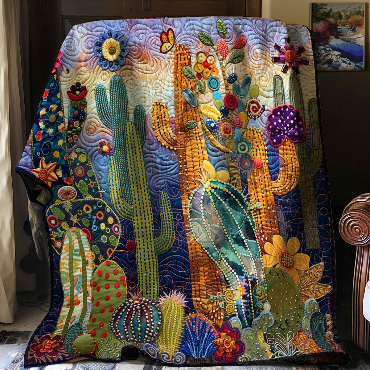 Celestial Glow Cactus XR3107027CL Quilt