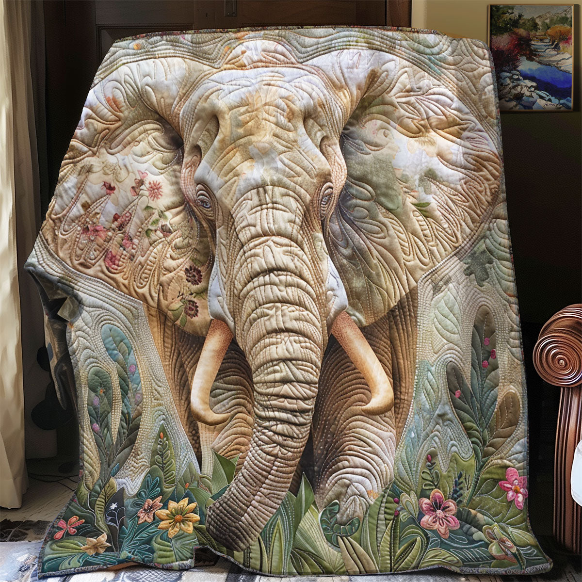 Charming Elephant XR2208012CL Quilt