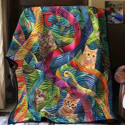 Charming Yarn Chaser Cat XR3007022CL Quilt