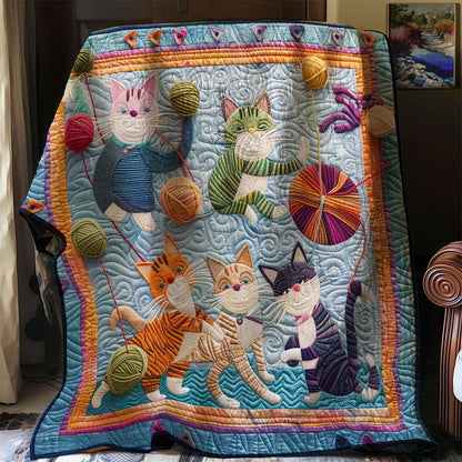 Cheerful Kitten XR3007028CL Quilt