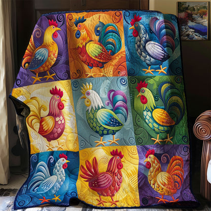 Chicken Motif WO2707026CL Quilt