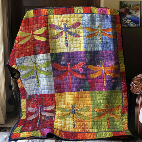 Colorful Dragonflies XR1306012CL Quilt