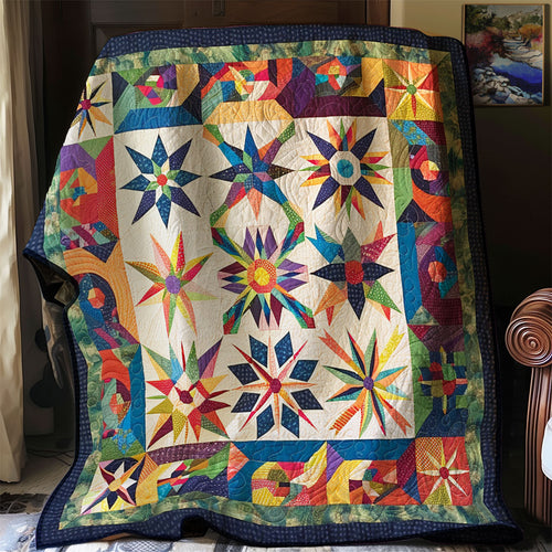 Colorful Stars XR1907006CL Quilt