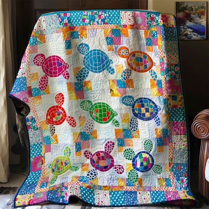 Colorful Turtles XR1206020CL Quilt