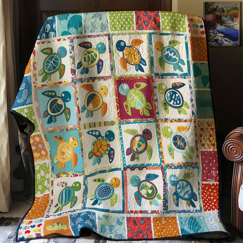 Colorful Turtles XR1206021CL Quilt