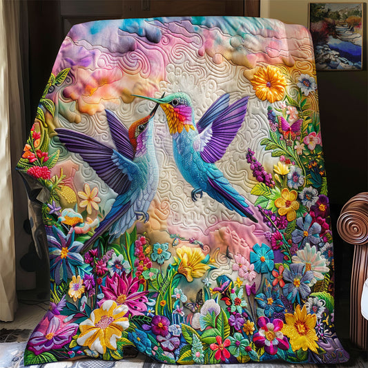 Couple Hummingbirds XR2408005CL Quilt