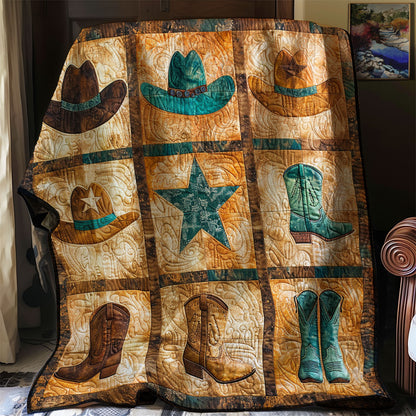 Cowboy Hats And Boots XR1306002CL Quilt