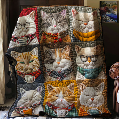 Cuddly Cats Coffee WG2408006CL Quilt