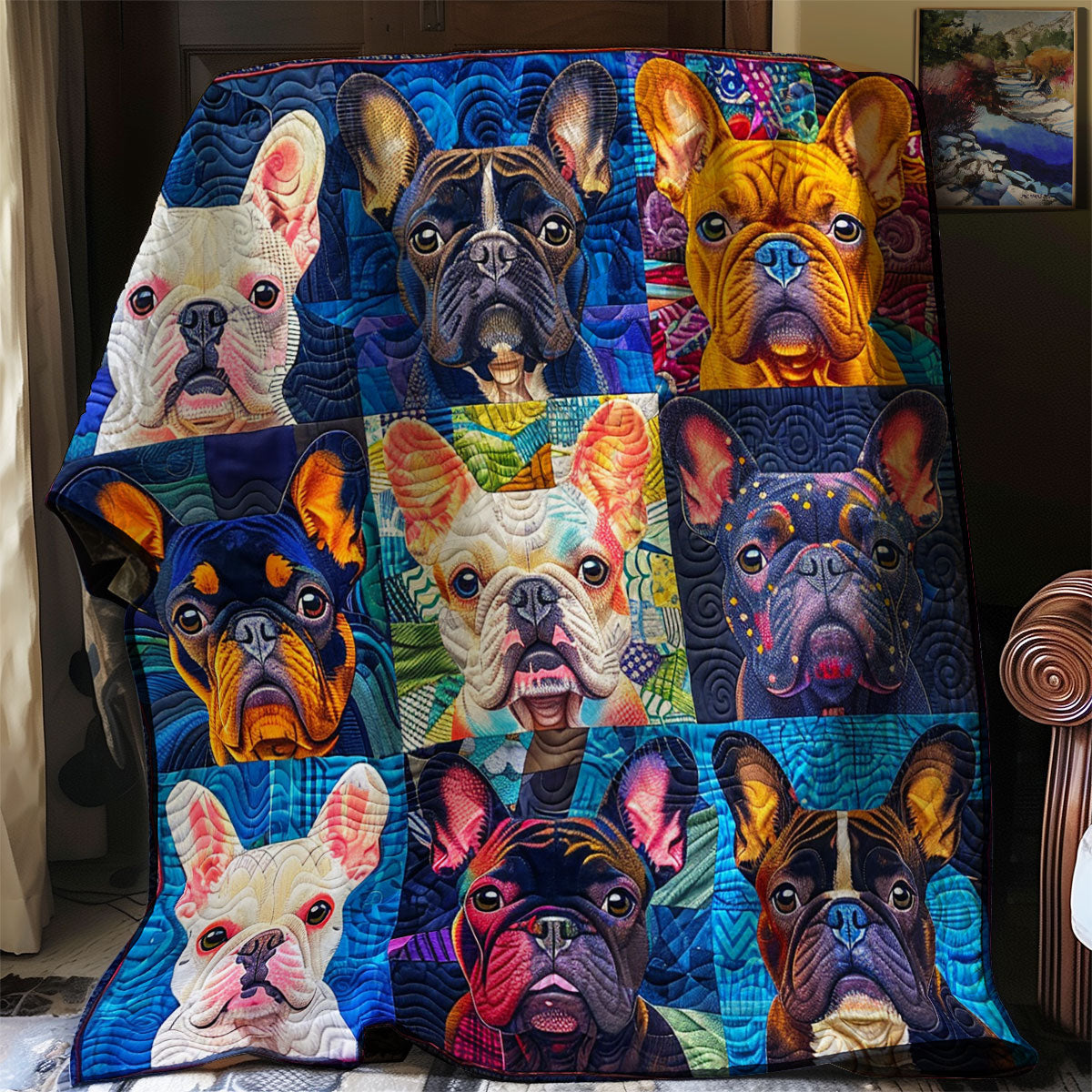 Cute French Bulldog XR0807013CL Quilt