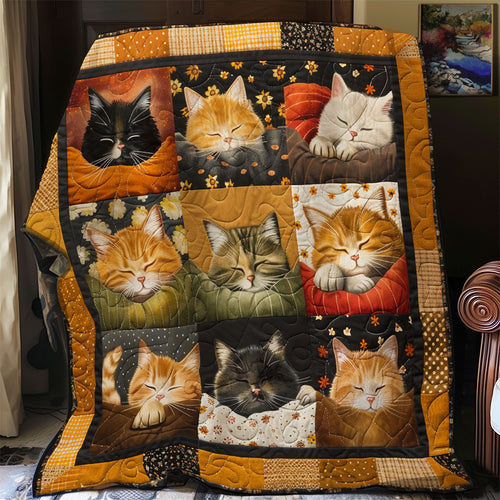 Cute Sleepy Cat XR1508001CL Quilt