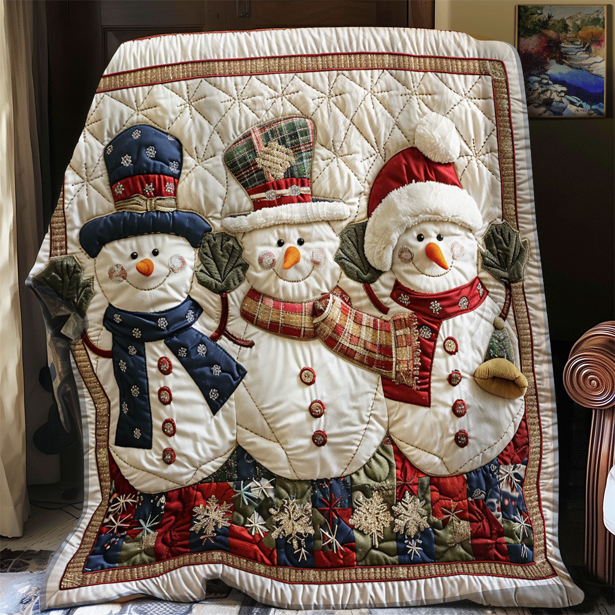 Cute Snowmans XR1508030CL Quilt