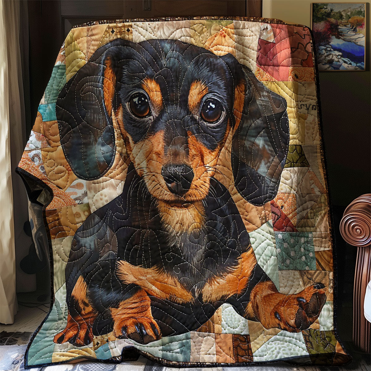 Dachshund WO2507003CL Quilt