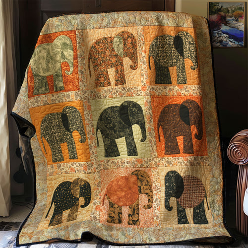 Different Elephants XR0108019CL Quilt