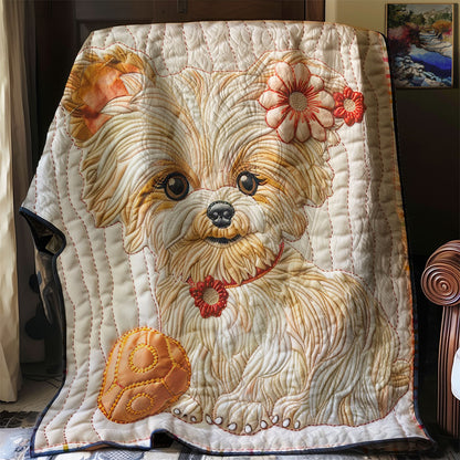 Dog Cute With Ball WO2707030CL Quilt