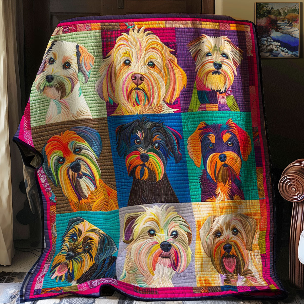 Dog WJ0606013CL Quilt