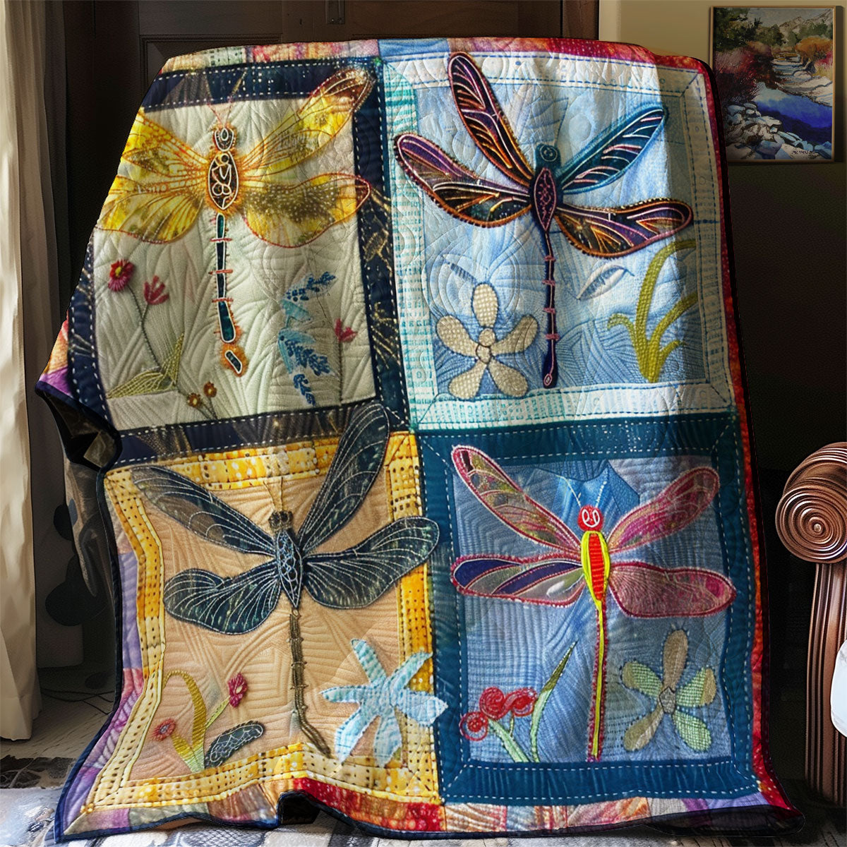 Dragonflies XR1306011CL Quilt