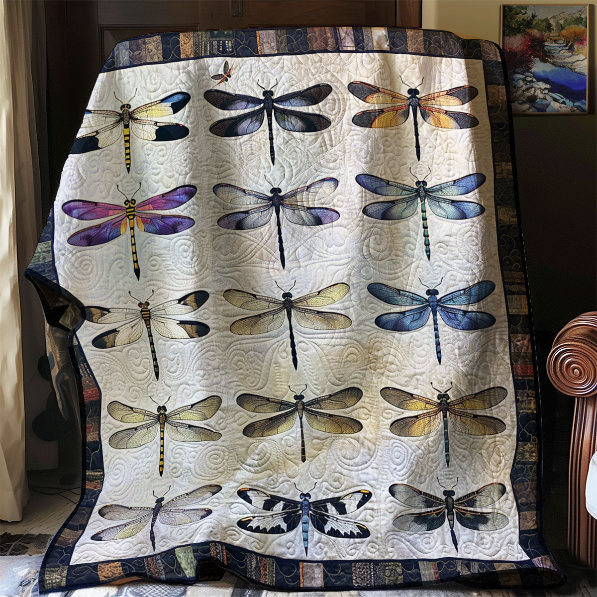 Dragonfly Lovers XR1306012CL Quilt