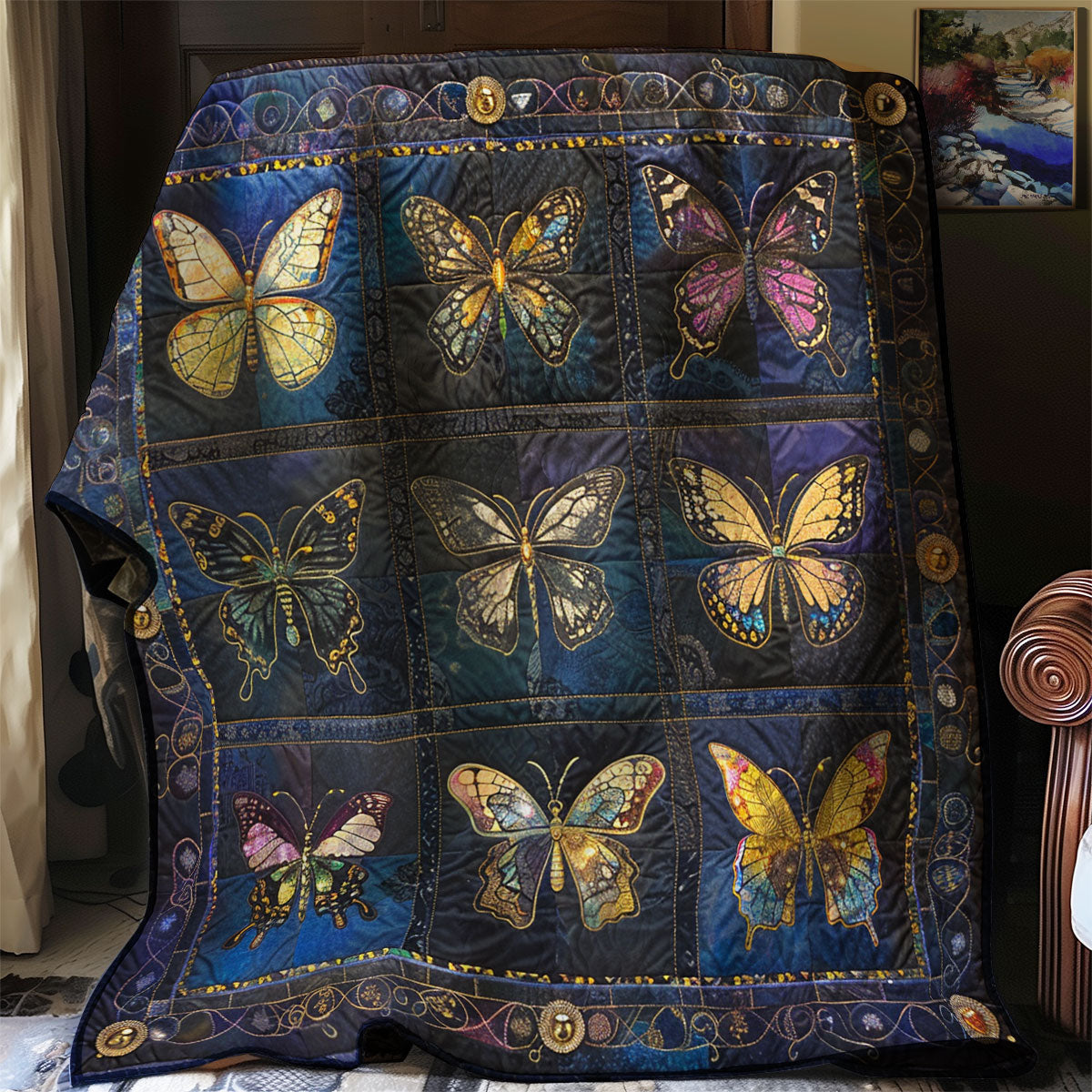 Dream Butterflies XR0807017CL Quilt