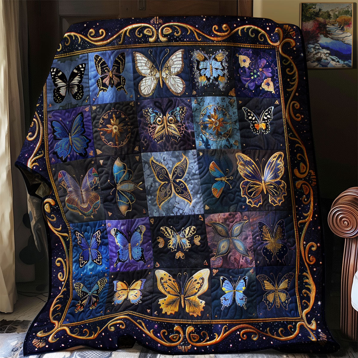 Dream Butterflies XR0807018CL Quilt