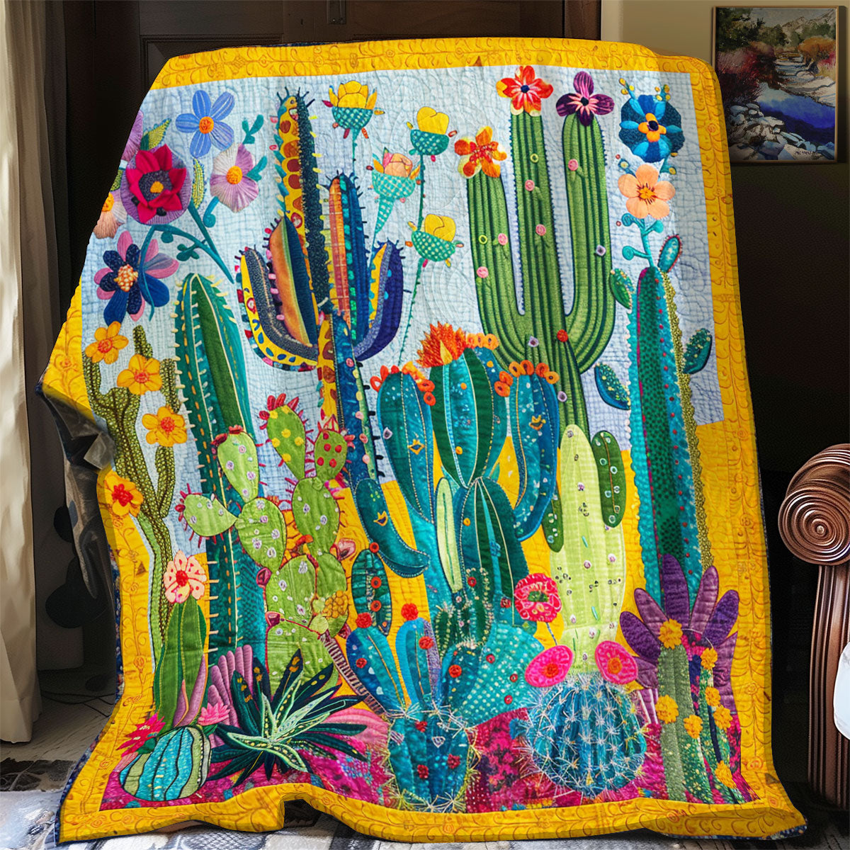 Dreaming Cactus XR1608021CL Quilt