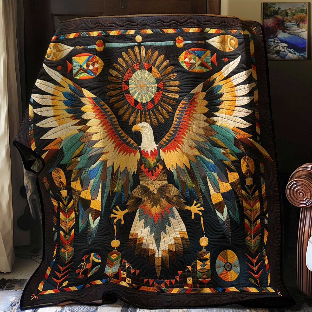 Eagle Native American XR0407002CL Quilt