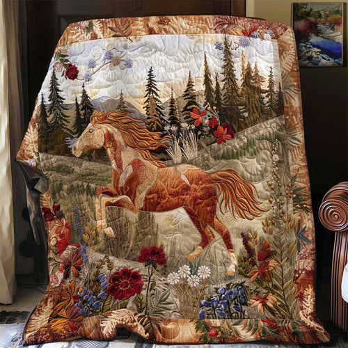 Fabric Brown Horse XR0908019CL Quilt