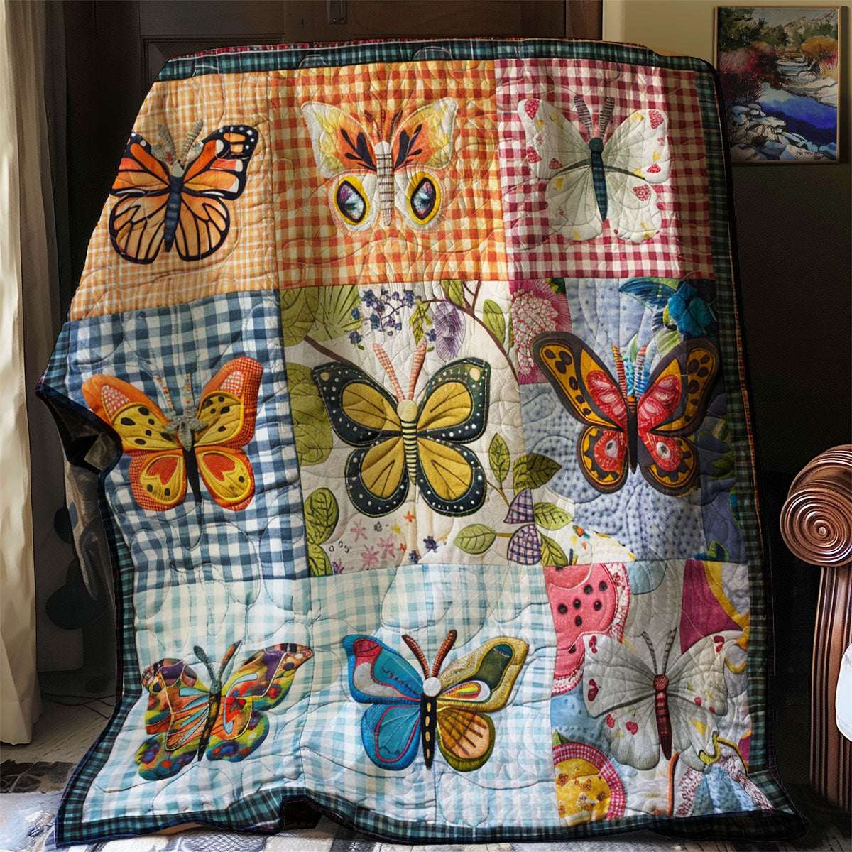 Fabric Butterflies XR2806014CL Quilt