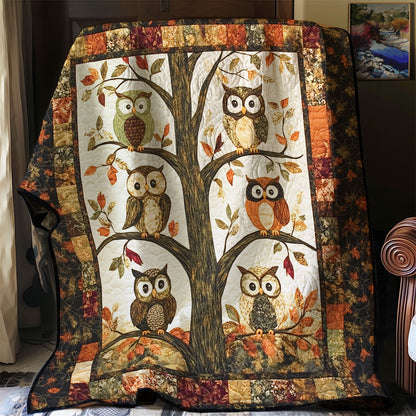 Fall Season Owl XR0608025CL Quilt