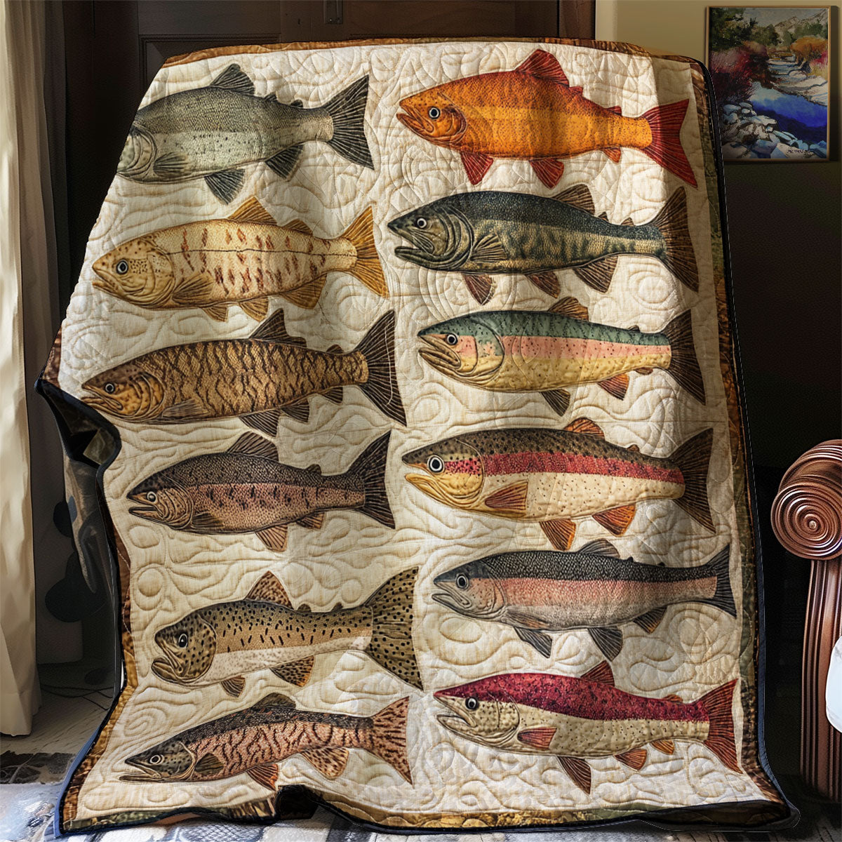 Fishing Fervor XR0208019CL Quilt