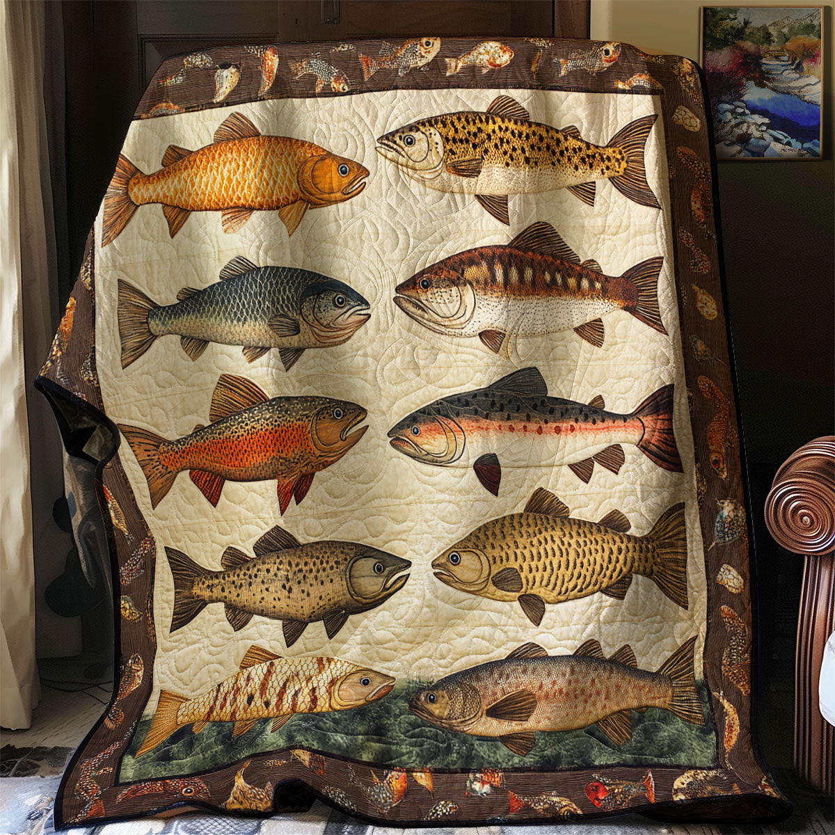 Fishing Lovers XR0208015CL Quilt