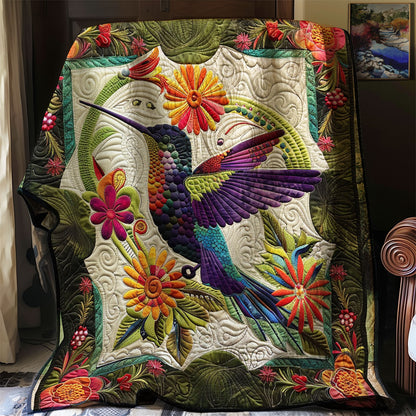 Floral Hummingbird XR1807003CL Quilt