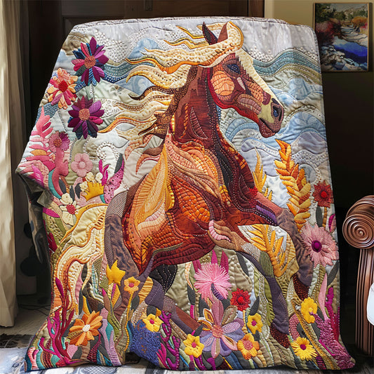 Floral Wild Horse XR0908017CL Quilt