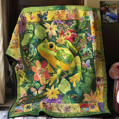 Frog And Butterflies XR0708015CL Quilt