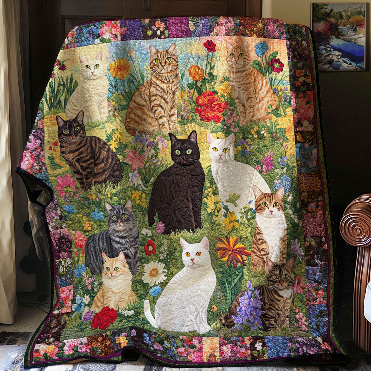 Garden Cat XR0708003CL Quilt