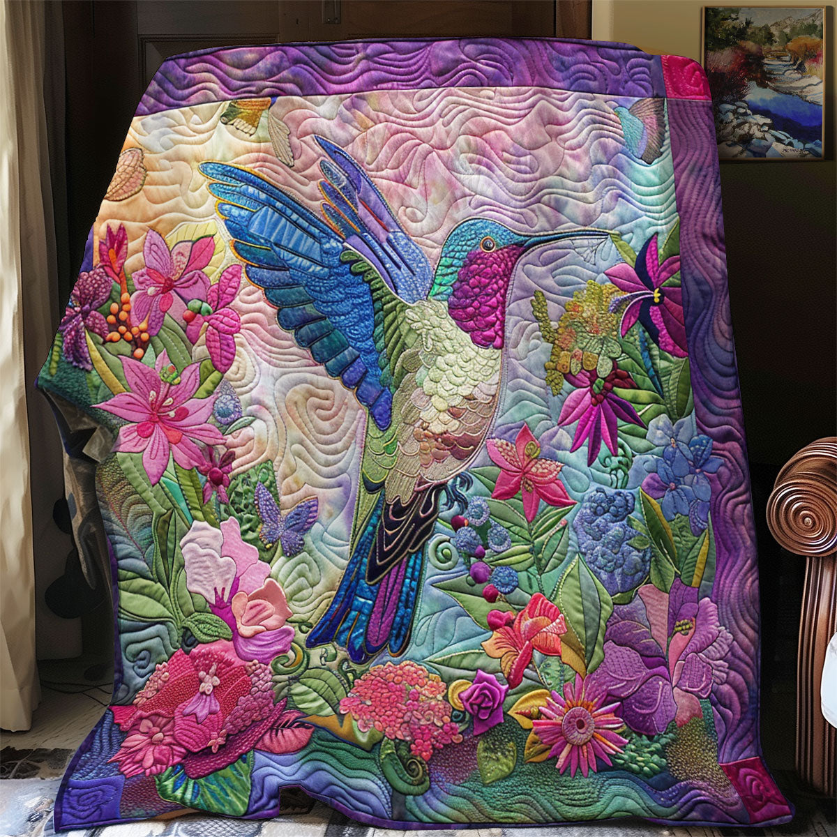 Garden Hummingbird XR1008014CL Quilt