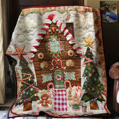 Gingerbread House With Candy XR3107018CL Quilt