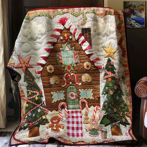 Gingerbread House With Candy XR3107018CL Quilt