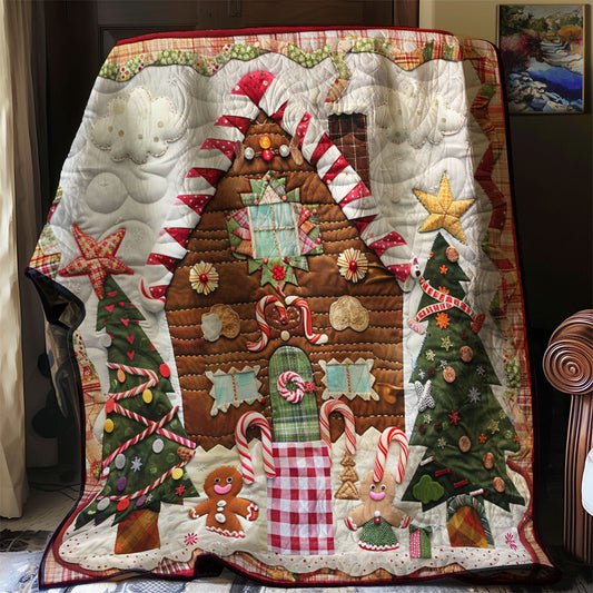 Gingerbread House With Candy XR3107018CL Quilt