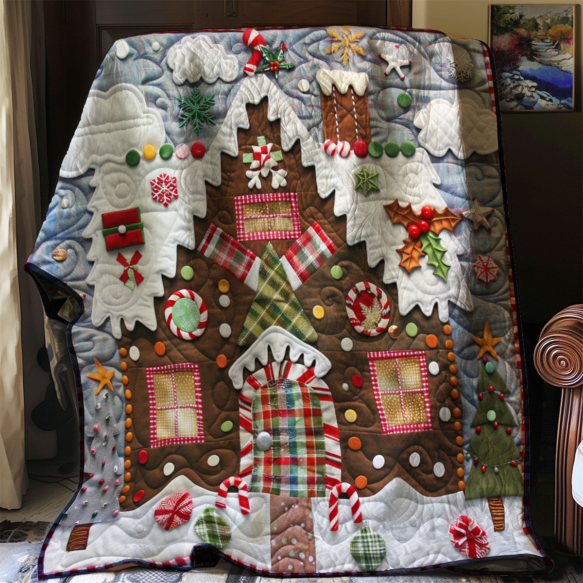 Gingerbread House XR3107011CL Quilt