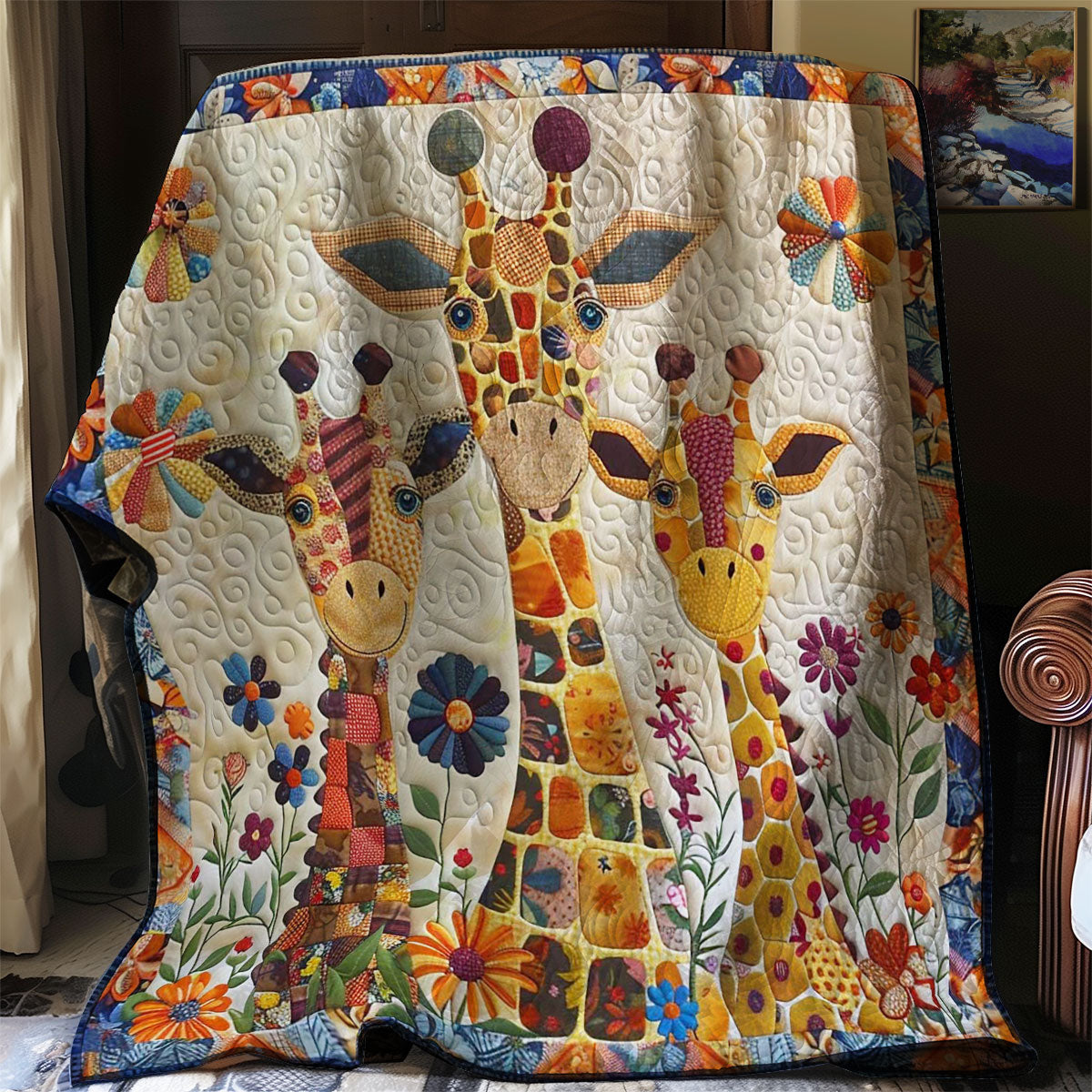 Giraffe Bloom Bliss WN2507019CL Quilt